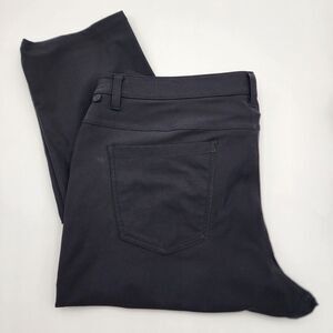Lululemon Mens ABC Pants Classic 36"x34.5 Black Warpstreme Performance Golf READ